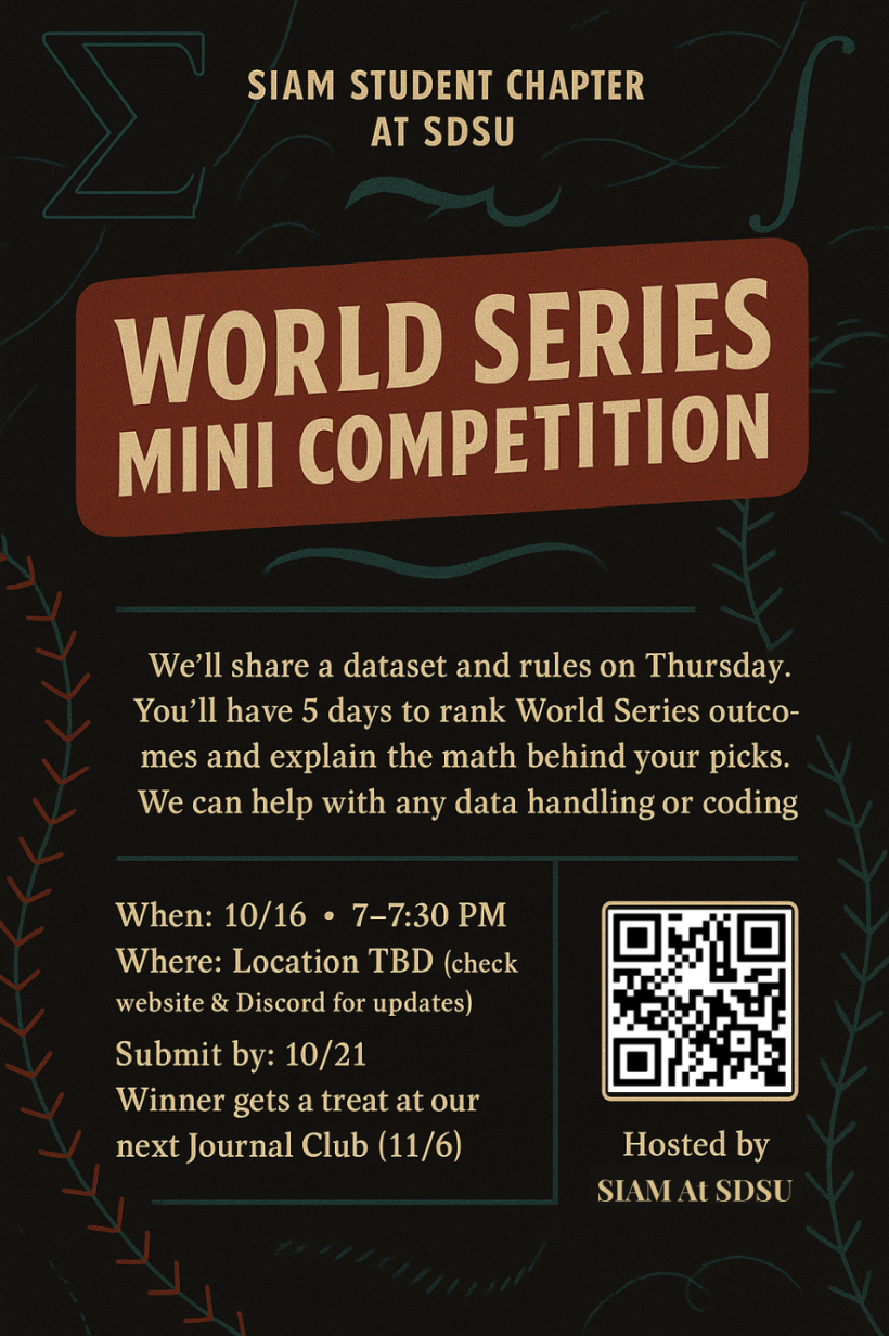 World Series Mini Competition + Quick Update