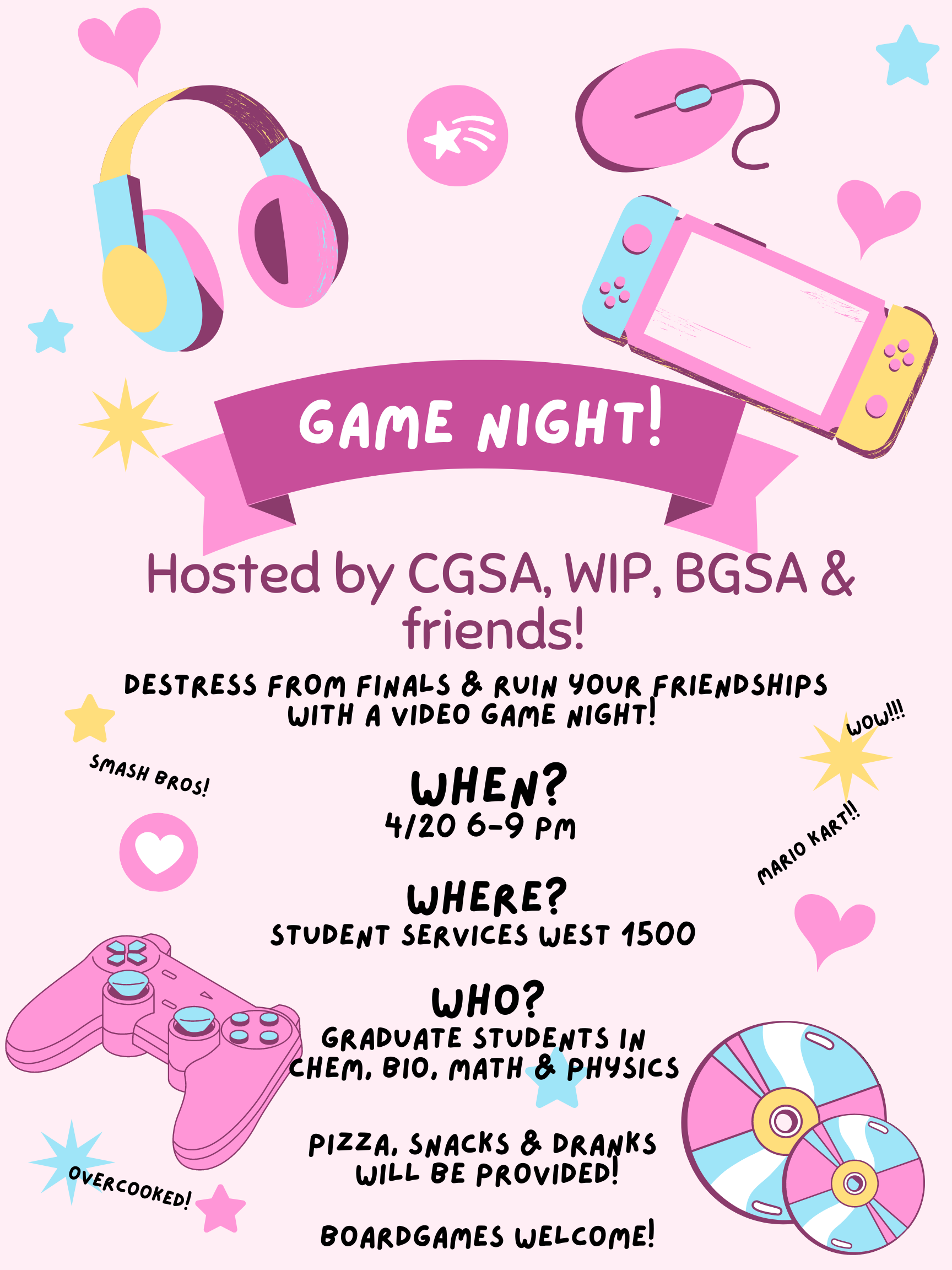 STEM Grad Clubs Game Night